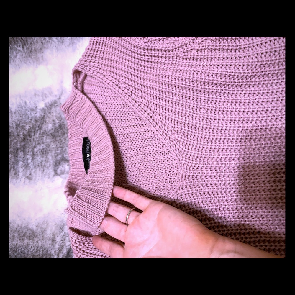 Cut out chest sweater